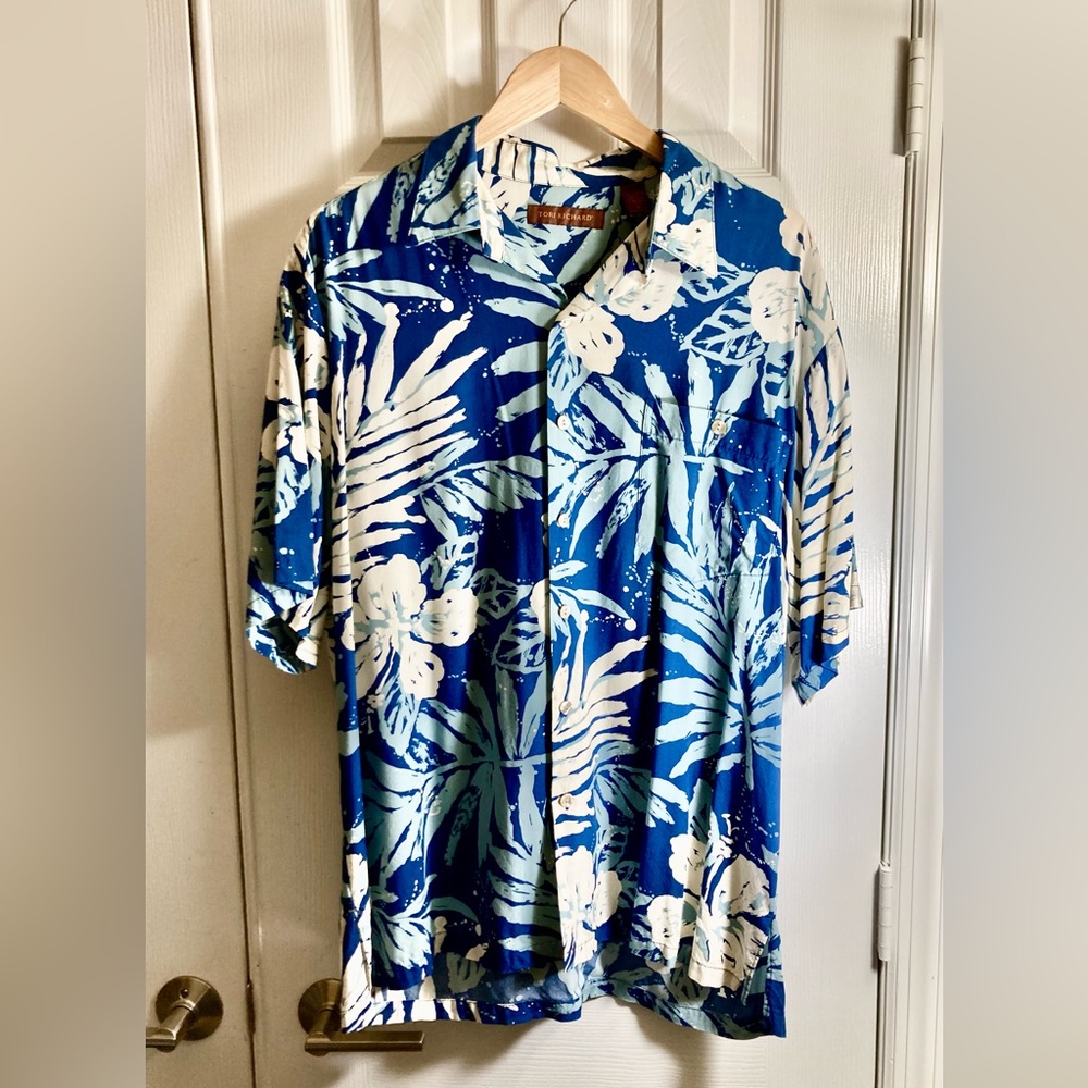 Tori Richards Mens SZ L Island Vibe Shirt New! Original price 109$